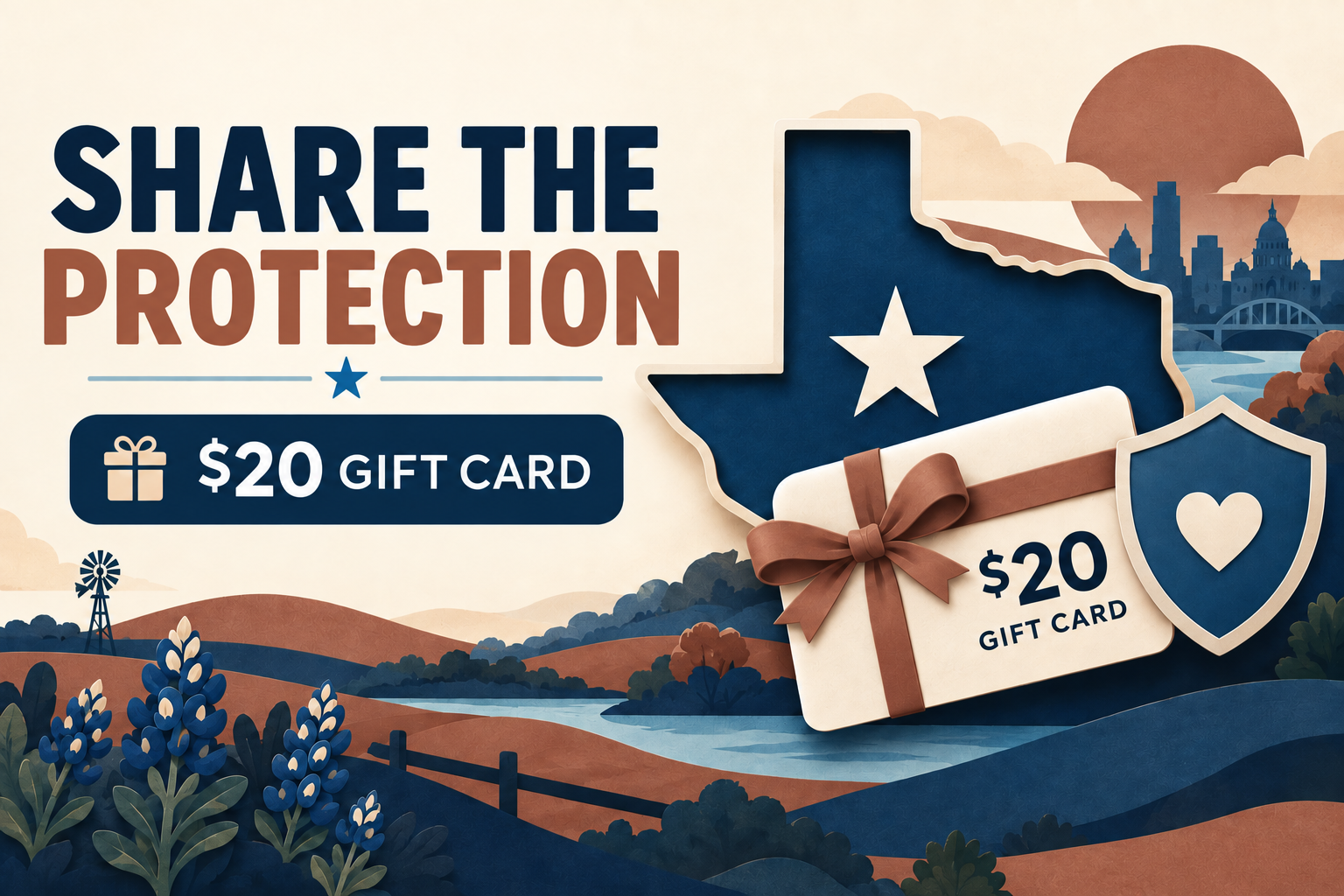 Share the Protection referral promotion